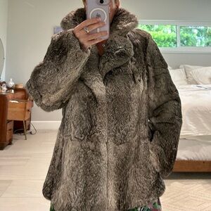 Women's Gray Fur Coat